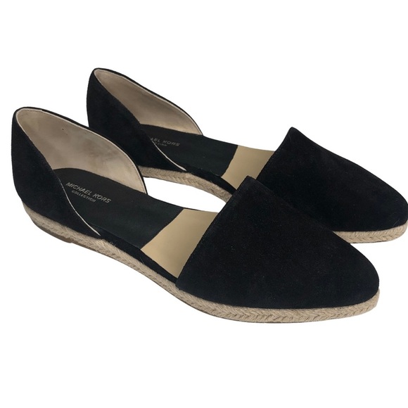 Michael Kors Collection Shoes - Michael Kors Collection NWOB Corey Black Suede Espadrille Flats Sz 6.5